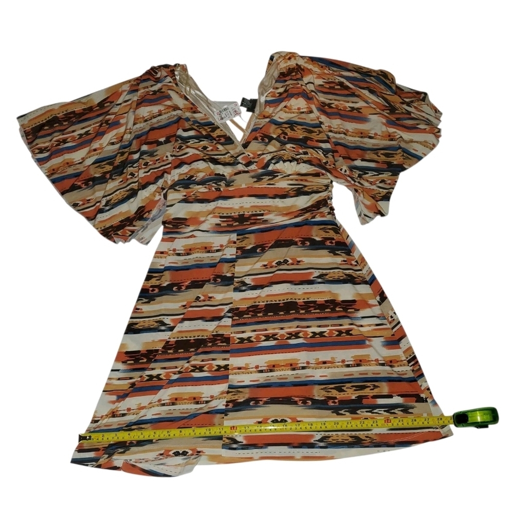 Colorful Patterned Kids Dress - Picture 7 of 10